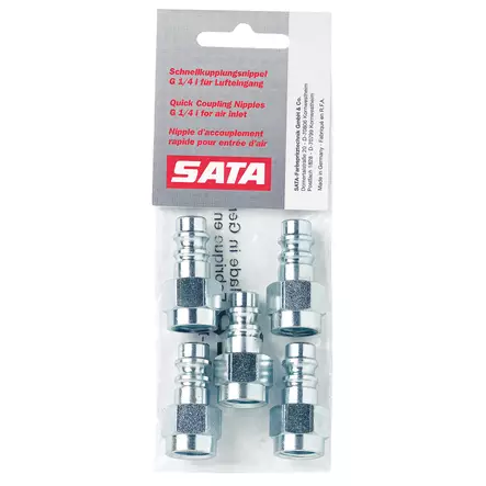 SATA quick coupling nipple G 1/4" (female thread) (packing unit 5 pieces) - Pikaliittimet paineilmaletkuihin - 3130 - 2