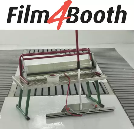 Suojakalvo seinille maalauskammioon - Film 4 Booth 90cm x 84mtr - Seinäsuojat - 13621 - 1