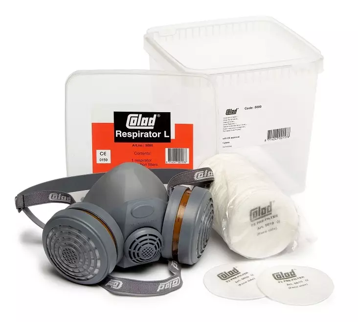 Hengityssuojain A1P2 säilytysltk:ssa - Hengityssuojaimet ja tarvikkeet automaal - 12562 - 1