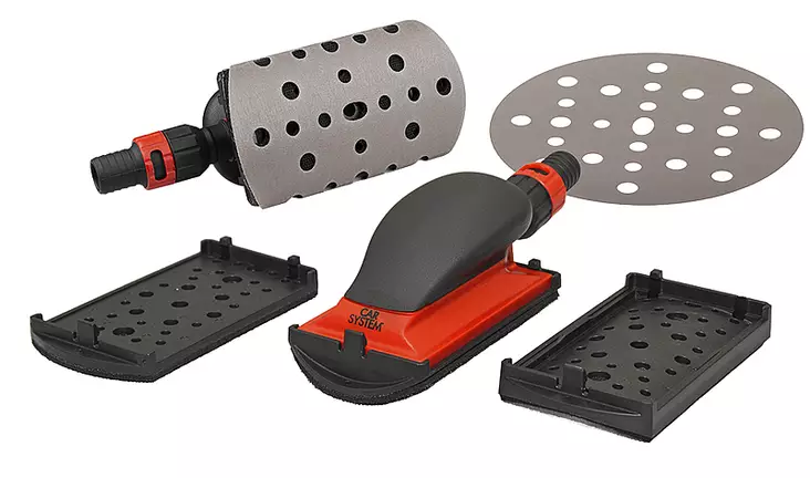 Hiomatukisetti 150 mm pölynpoistolla - Hiomatukia ajoneuvohiontaan - 18272 - 1