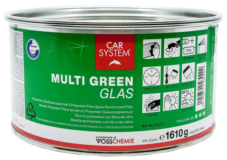 Multi Glas Green täyttökitti - Lasikuitukitit ajoneuvoille - 29243 - 1