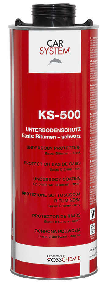 Ruiskutettava Alustamassa 1l musta bitumi - KS-500 2126034 - Alustamassat ajoneuvoihin - 333 - 1