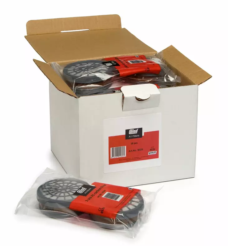 Aktiivihiilisuodatin A1 Colad suojaimiin - Hengityssuojaimet ja tarvikkeet automaal - 12564 - 1