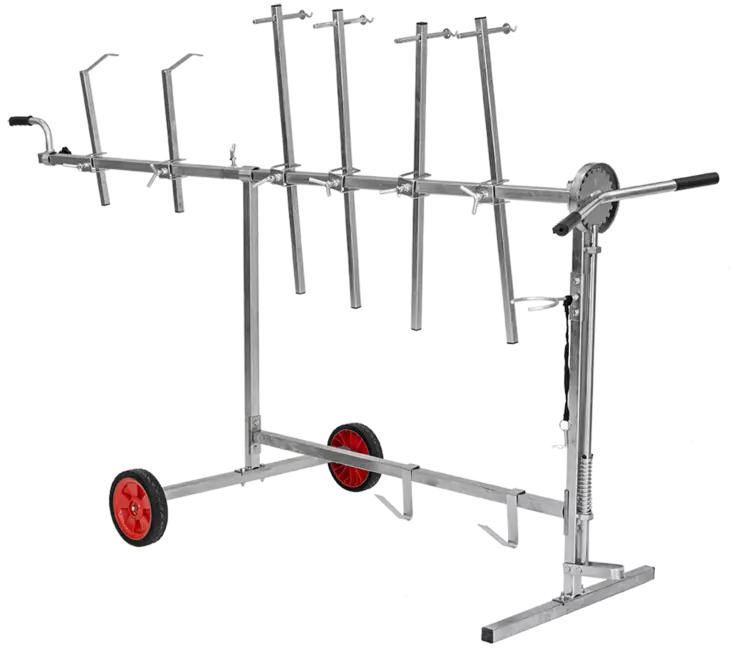 Osamaalausteline jatkolla - Osien maalaustelineet maalaamoon - 26734 - 1