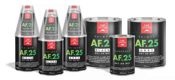 AF.25 2K PrimerFiller Wet on Wet - Pohjamaalit ja kovettajat ajoneuvoihin - 36324 - 1