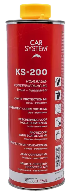 Kotelosuoja-aine 1l, vaalea läpikuultava - KS-200 - Kotelosuoja-aineet ajoneuvoihin - 345 - 1