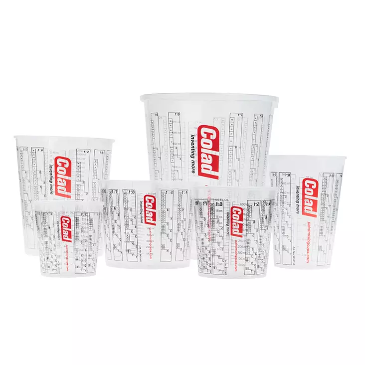 Colad Maalinsekoituskupit mittasuhteilla - Mittakupit maalin sekoitukseen - 29375 - 1