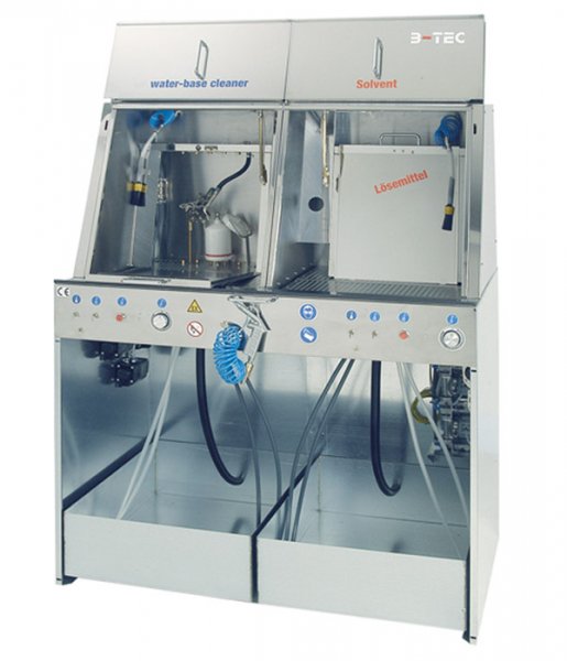 D-800 Tuplapesuri ( 2 x autom + 2 x manual, vesi + liuotin) - Kahden pesuaineen pesurit automaalaamoon - 25 - 1