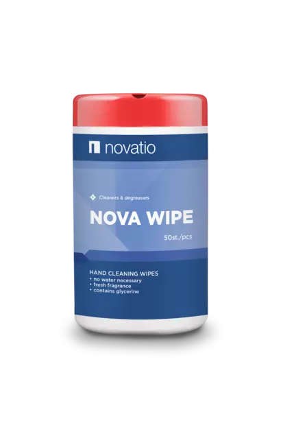 Kosteat puhdistusliinat 50 kpl - Nova Wipe - Erikoispuhdistuaineet autokorjaamoon - 15906 - 1