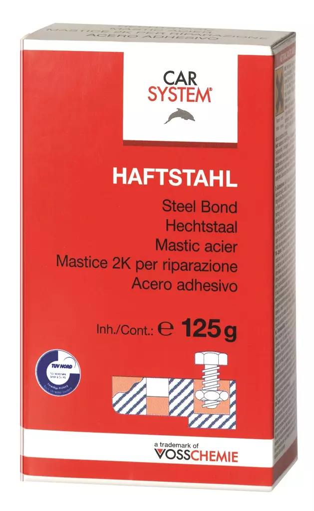 2K Erikoiskova epoksihartsipohjainen sidosmateriaali 125 g - STEEL BOND - Erikoiskovat kitit ajoneuvoille - 17116 - 1