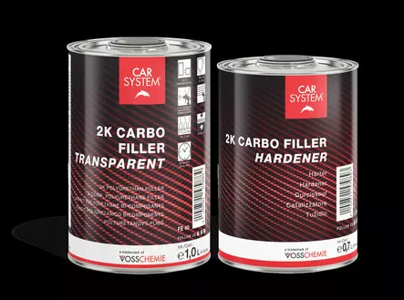 CS 2K Carbo filler - Väritön täyteaine hiilikuituosille - Pohjamaalit ja kovettajat ajoneuvoihin - 34397 - 1