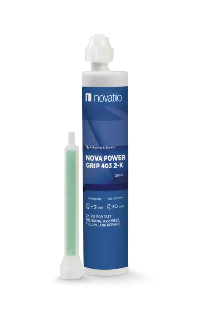 2K PU Pelti -ja muoviliima - Nova Power Grip 250 ml - Autokorjaamon liima-ja tiivistyaineet - 29568 - 1