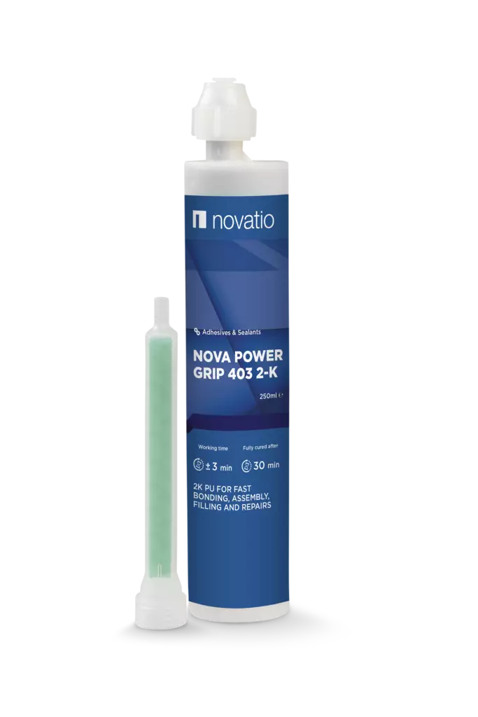 2K PU Pelti -ja muoviliima - Nova Power Grip 250 ml - Autokorjaamon liima-ja tiivistyaineet - 29568 - 1