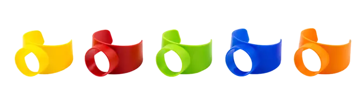 CS VÄRILLINEN KAULUS - 5 KPL SETTI - Pumppukannut & liuotinkannut - 20948 - 1