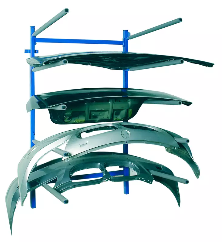 Osateline seinään - Jumbo-02 - Varaosatelineet automaalaamoon - 12478 - 1