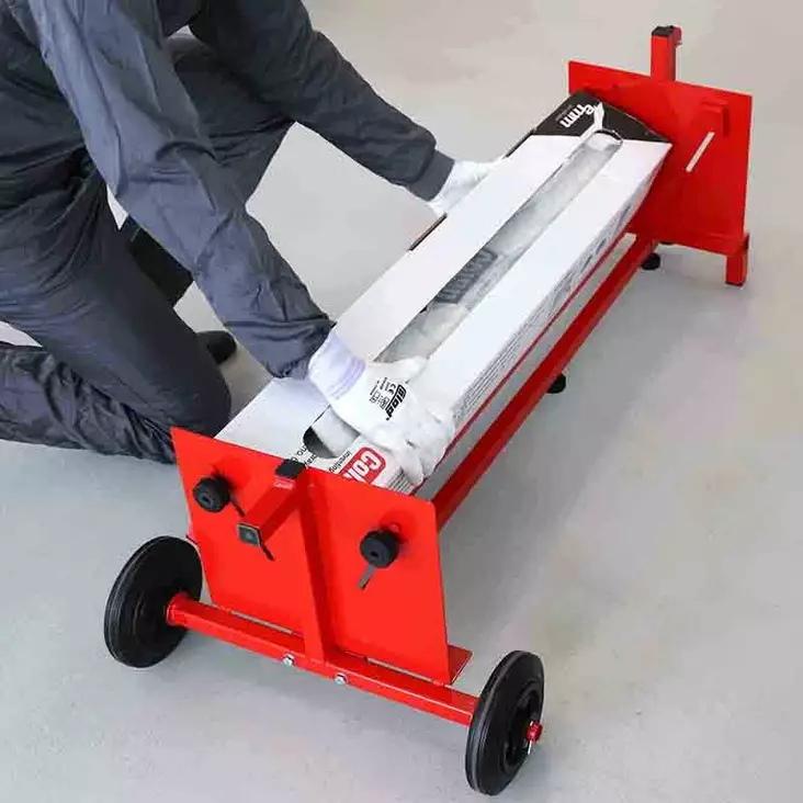 Suojakalvoteline pahvilaatikoille, säädettävä malli - Kalvotelineet automaalaamoon - 25618 - 1