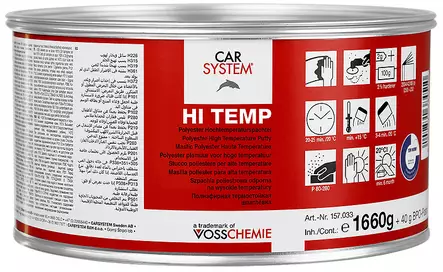 HI-TEMP kitti max .140°C 1,7 kg sis.BPO-kov. - Non-Multi kitit ajoneuvoille - 27729 - 1