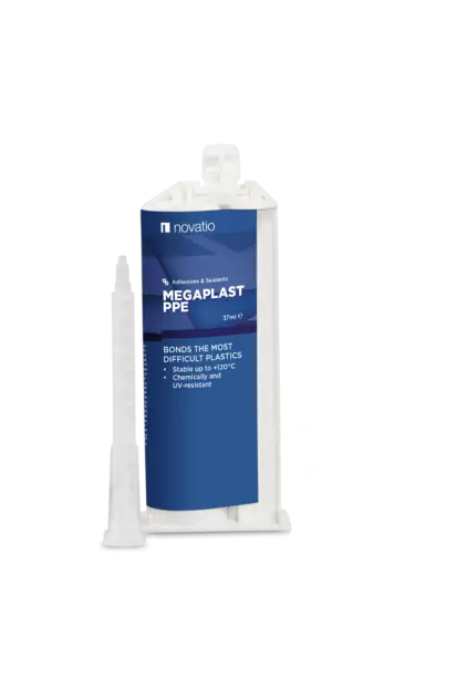 Nopea 2K liima haastaville muoveille 37 ml - Megaplast PPE - Muoviliimat ja -primerit ajoneuvoille - 16159 - 1