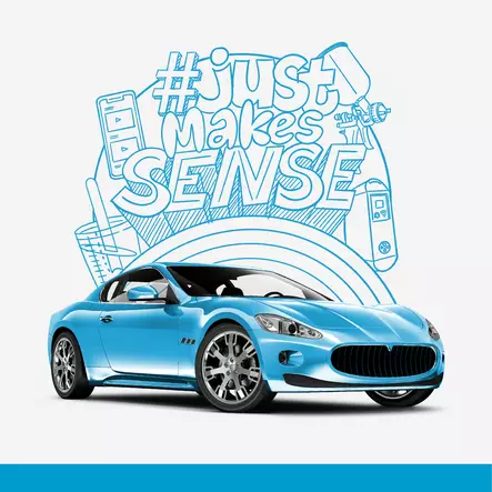 Baslac® JUST MAKES SENSE - Pintamaalit ajoneuvoille - 34389 - 1