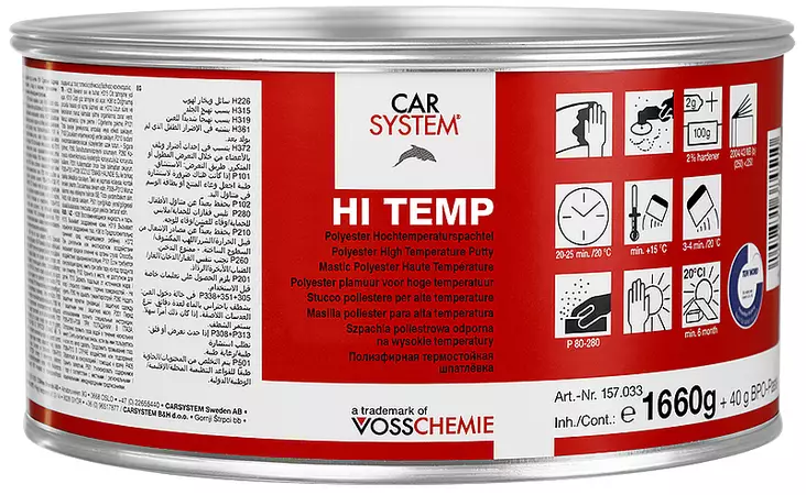 HI-TEMP kitti max .140°C 1,7 kg sis.BPO-kov. - Non-Multi kitit ajoneuvoille - 27729 - 1