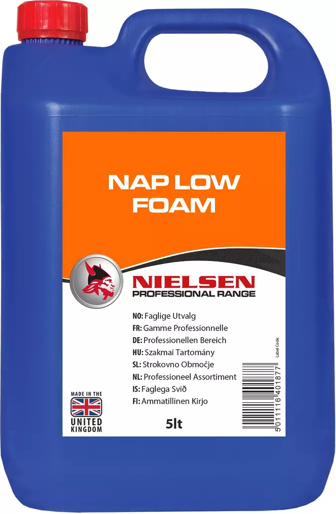 NAP Low Foam verhoilun pesuaine pesuriin - Pehmeiden sisäpintojen puhdistusaineet - 29219 - 1