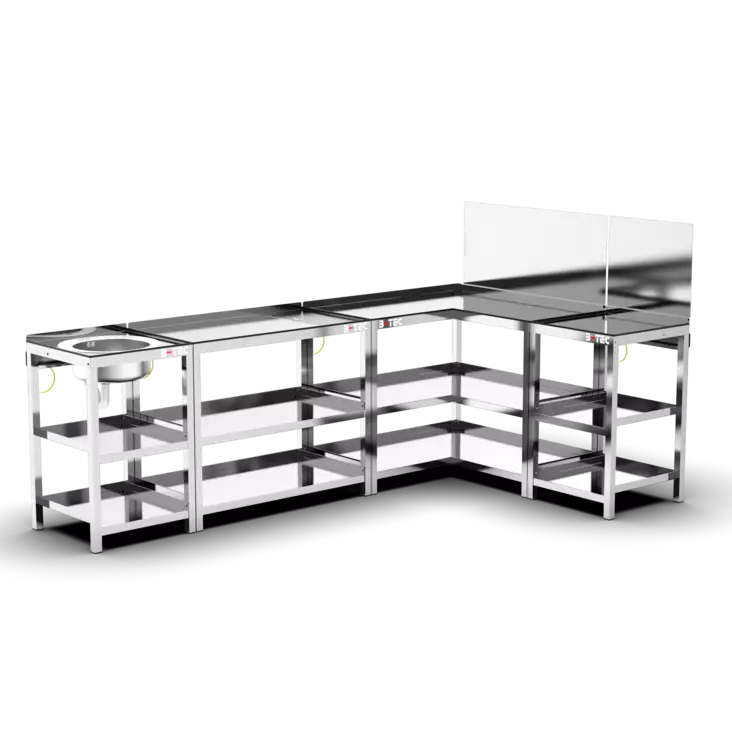 Modulaarinen työpöytäjärjestelmä - Maalinsekoituspöydät automaalaamoon - 32869 - 1